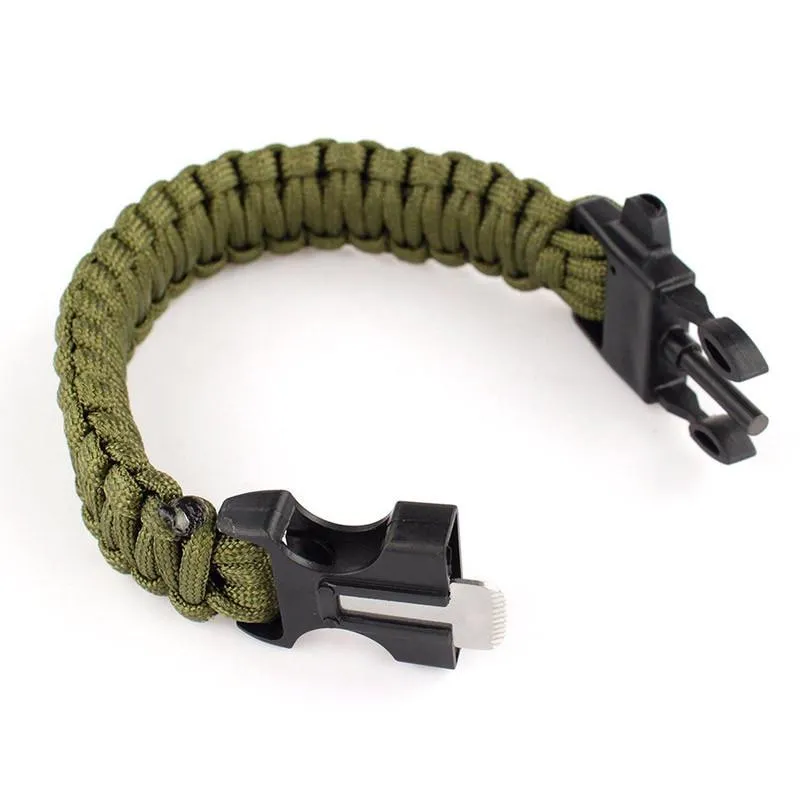 Paracord Bracelet 550lbs with Whistle & Fire Starter (FREE)