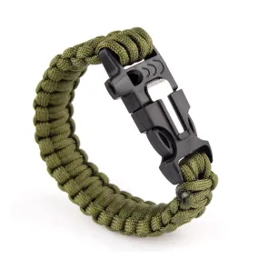 Paracord Bracelet 550lbs with Whistle & Fire Starter (FREE)