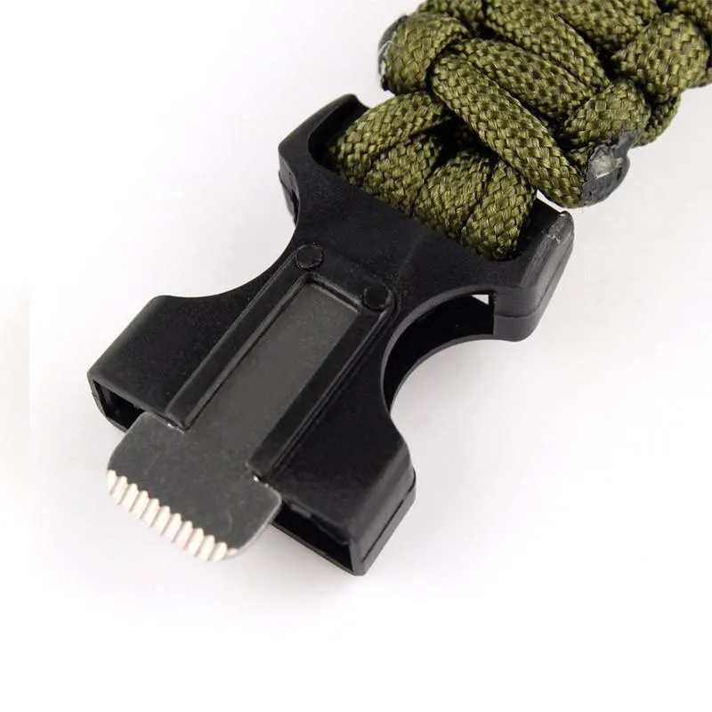 Paracord Bracelet 550lbs with Whistle & Fire Starter (FREE)