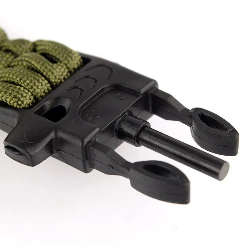 Paracord Bracelet 550lbs with Whistle & Fire Starter (FREE)