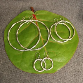 Sterling Silver Hoop Earrings from the Ring of Fire Collection