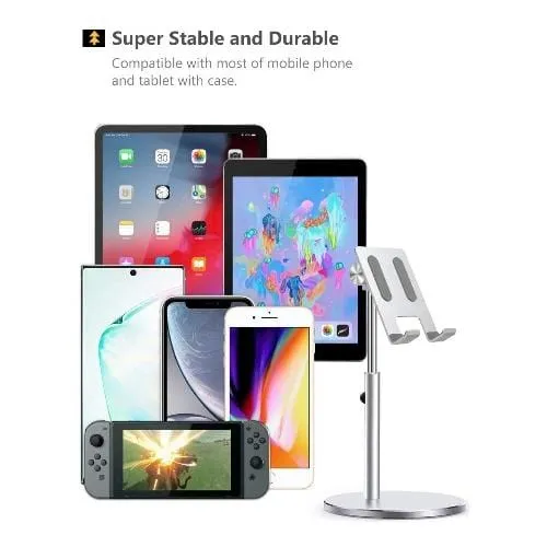 Silver Desktop Stand - Most Phones and Tablets