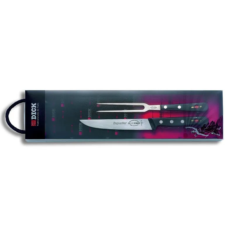 Stainless Steel Carving Set with Slicing Knife and Carving Fork - DICK