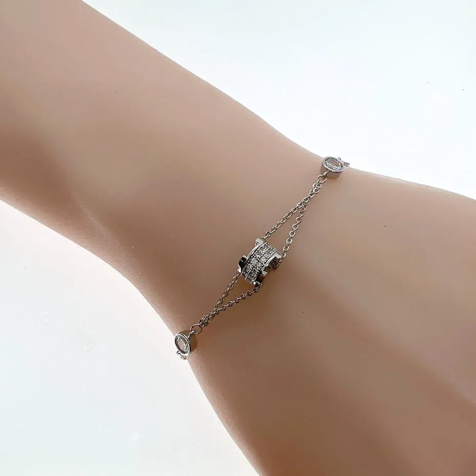 Tunnel Cubic Zirconia Bracelet