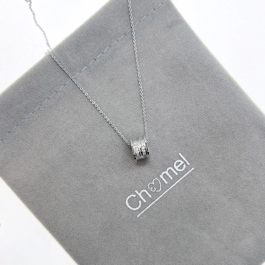 Tunnel Cubic Zirconia Necklace